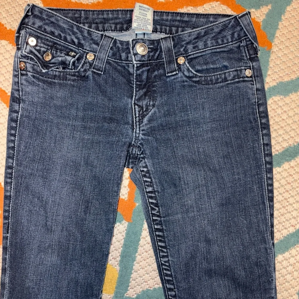 True Religion Becca Super T Skinny Jeans Women’s Size 28 Dark Wash Made in USA - Picture 3 of 11